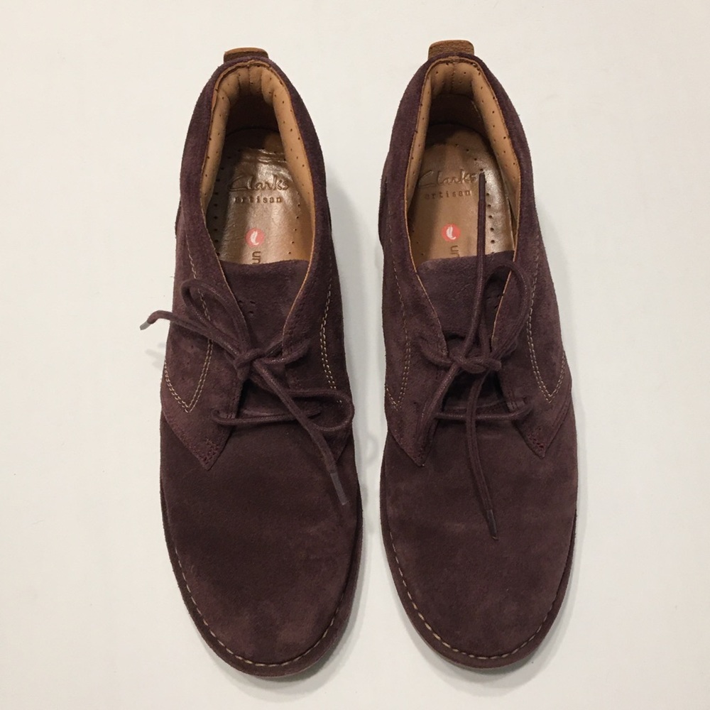 Clarks Un Astin Chukka Boot Aubergine Size 10 - image 8